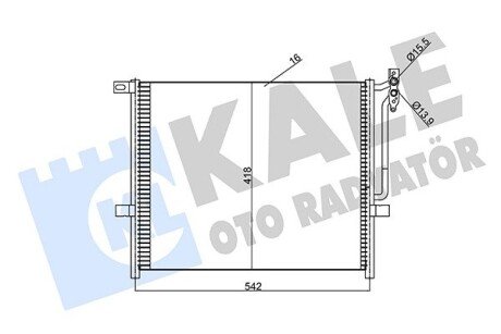 BMW Радіатор кондиціонера (конденсатор) 3 E46 Kale 345625 (фото 1)