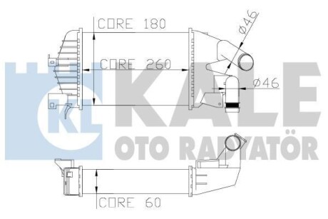 OPEL Інтеркулер Astra H, Zafira B 1.3/1.9CDTI Kale 345800 (фото 1)