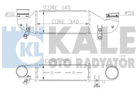 FORD інтеркулер Fiesta IV,Focus 1.8D/TDCi 95- Kale 346500