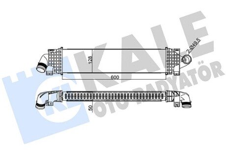 FORD Інтеркулер C-Max, Focus II,III, Kuga I,II, Mondeo IV,S-Max 1.6/2.0TDCi 04- Kale 346900