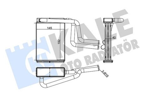 Радіатор обігрівача Ford Mondeo I, II, III OTO RADYATOR Kale 347130