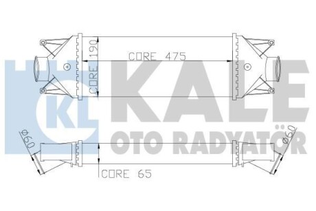 FIAT Інтеркулер Daily III, IV 2.3/3.0d 06- Kale 347200