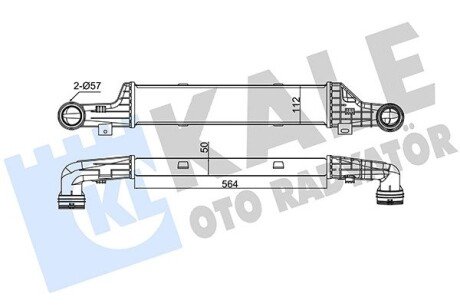 DB Інтеркулер W204/212 07- Kale 347300