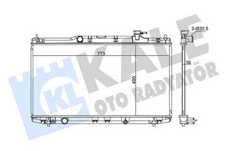 Радіатор охолодження Honda Accord IX OTO RADYATOR Kale 347705