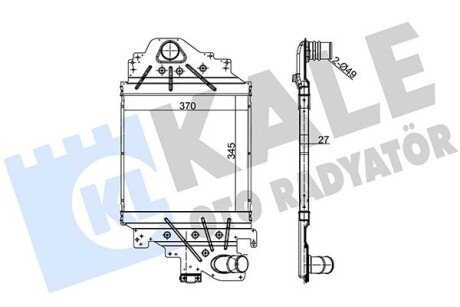 RENAULT Інтеркулер Clio II, Symbol 1.5/1.9dCi 00- Kale 348100