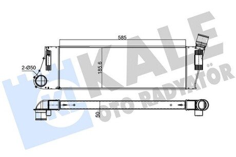 RENAULT Інтеркулер Grand Scenic II, Megane II 1.5/1.9dCi 03- Kale 348300