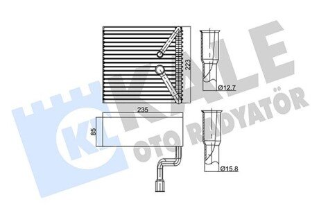 FORD випарник Mondeo I,II,III 93- Kale 350010