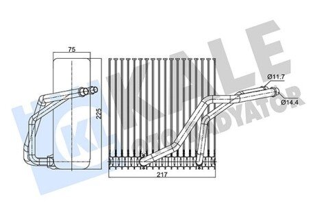 VW випарник Audi A3,Bora,Golf IV,Skoda Octavia II Kale 350145