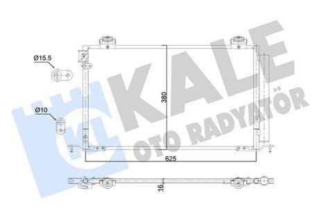 Радіатор кондиціонера Toyota Avensis OTO RADYATOR Kale 350705