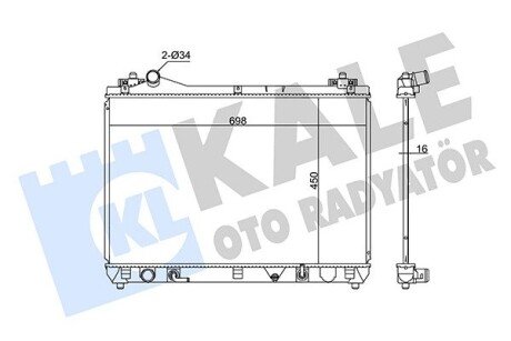 Радіатор охолодження Suzuki Grand VItara II Kale 350755