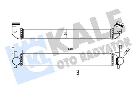 Інтеркулер Audi A1 - Seat Ibiza IV, Ibiza Iv St, Toledo IV - Skoda Fabia II OTO RADYATOR Kale 350870