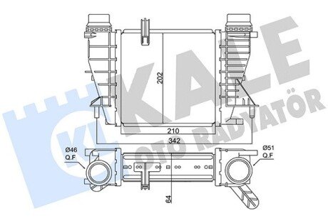 RENAULT Інтеркулер Clio III,Modus 1.5dCi 05- Kale 350880