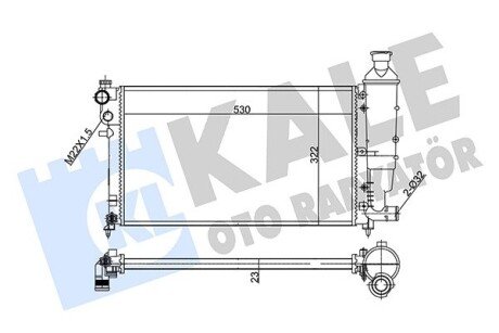 CITROEN радіатор охолодження Saxo,Peugeot 106 II 1.0/1.6 Kale 351845