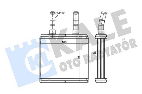 HYUNDAI Радиатор отопления Atos Kale 352105