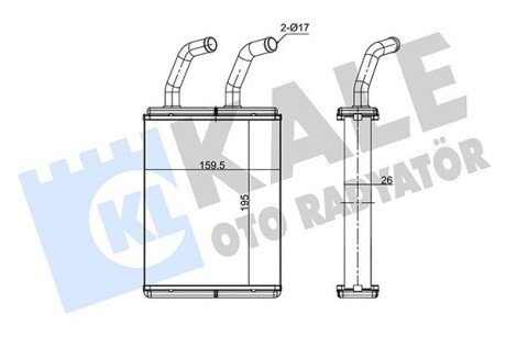 KIA Радіатор опалення Pegio Kale 352170