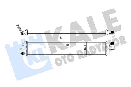 RENAULT Радіатор охолодження Master III 2.3dCi 10- Kale 352365