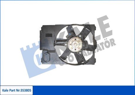 Вентилятор охолодження радіатора (з дифузором) Citroen Jumper/Peugeot Boxer/Fiat Ducato (02-) OTO RADYATOR Kale 353805