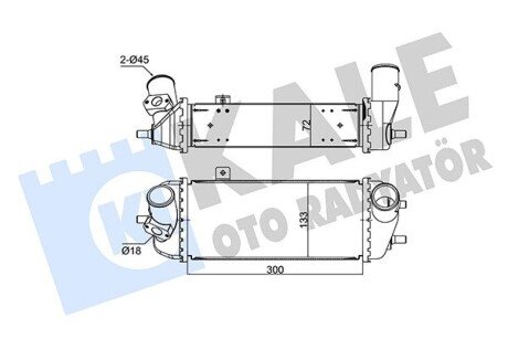 HYUNDAI Інтеркулер i20,Kia Soul,Venga 1.4/1.6CRDi 08- Kale 354135 (фото 1)