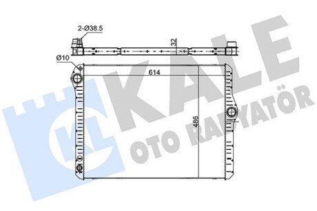 BMW Радіатор охолодження двиг. 5 F10 523/528/530i, 7 F01 3.0 Kale 354235