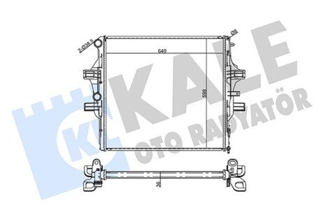 FIAT радіатор охолодження Iveco Daily V,VI 3.0d 11- Kale 354995