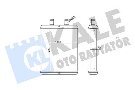 IVECO Радіатор опалення Daily IV 06- Kale 355250