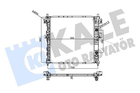 SSANGYONG Радіатор охолодження ACTYON SPORT 05- Kale 356325