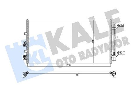 Радіатор кондиціонера Ford Focus IV OTO RADYATOR Kale 357280