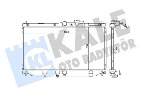 HONDA Радиатор охлаждения Accord IV,V,Rover 600 1.9/2.2 90- Kale 357700