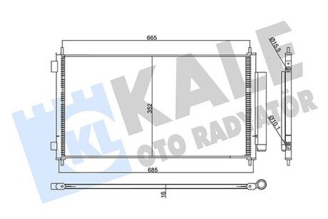 Радіатор кондиціонера Honda CR-V III OTO RADYATOR Kale 358075