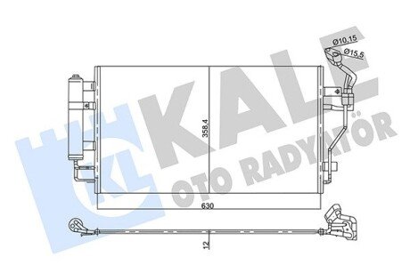 NISSAN Радіатор кондиціонера (конденсатор) з осушувачем LEAF Electric 10-, NV200 / EVALIA автобус e-NV Kale 358745