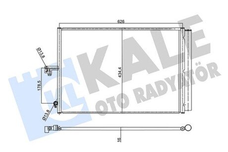 DB Радіатор кондиціонера (конденсатор) W212 Kale 358920 (фото 1)