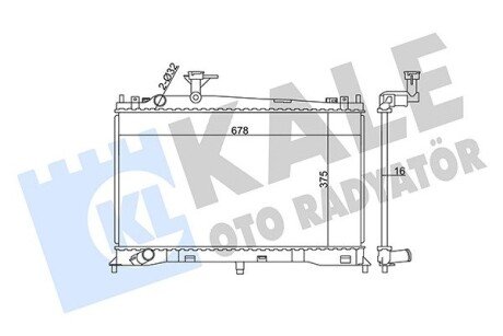 Радіатор охолодження Mazda 6 OTO RADYATOR Kale 360100