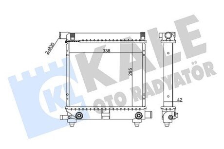 DB Радіатор охолодження W124/201 1.8/2.0 83- Kale 361200