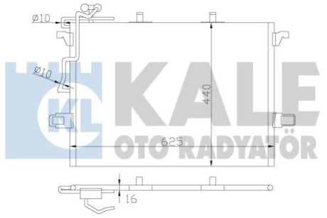 DB Радіатор кондиціонера (конденсатор) W211 02- Kale 381600