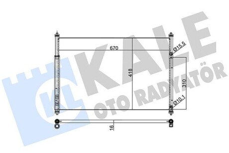 Радіатор кондиціонера Suzuki Grand Vitara II OTO RADYATOR Kale 383000