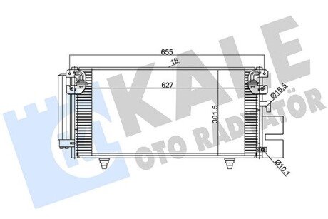 SUBARU Радіатор кондиціонера (конденсатор) Legacy IV, Outback 03- Kale 389900