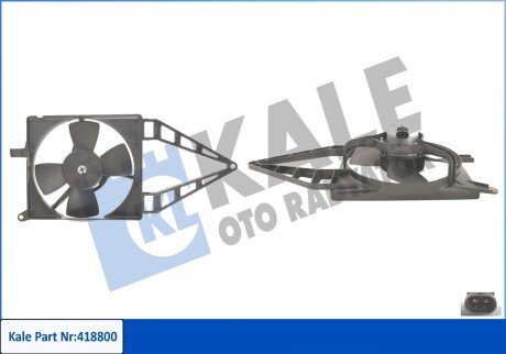 OPEL Вентилятор радіатора Combo,Corsa B 1.2/1.6 93- Kale 418800