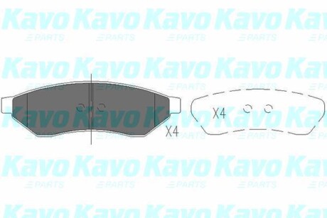 PARTS CHEVROLET Колодки тормозные задн.Evanda,Epica 05- KAVO KBP-1015