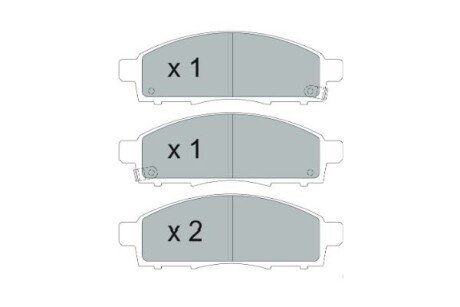 PARTS NISSAN Тормозные колодки передн.NV200 10- KAVO KBP-6599