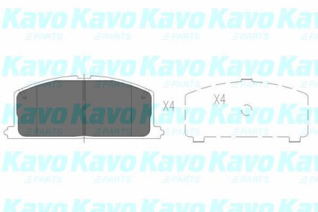 PARTS TOYOTA гальмівні колодки перед.Carina II,Corolla,Camry, Corona KAVO KBP-9109