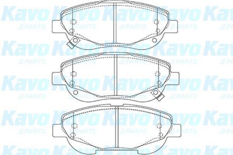 PARTS TOYOTA Гальмівні колодки пер. Avensis 2,0-2,2 08- KAVO KBP-9143