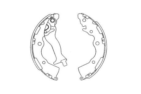 PARTS KIA Тормозные колодки задние CeedPride Rio (05-) KAVO KBS-4405