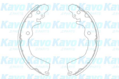 PARTS MITSUBISHI колодки гальмівні барабан. задн. Carisma, Galant, Lancer KAVO KBS-6410