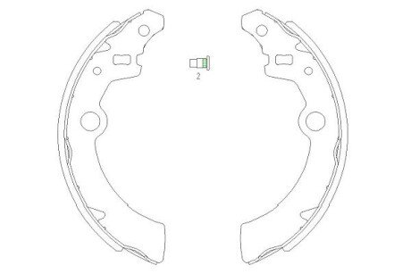 PARTS щоки гальм. SUZUKI Ignis, Wagon R+ KAVO KBS-8907