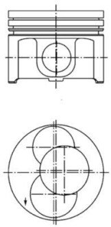 Поршень KOLBENSCHMIDT 40093700