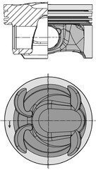 Поршень KOLBENSCHMIDT 40315600