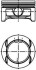 Поршень з кільцями OPEL 73.4 ASTRA H Z14XEP (KS) KOLBENSCHMIDT 40386600 (фото 1)