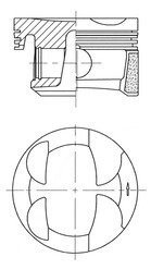 Поршень KOLBENSCHMIDT 41705600