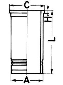 Гільза циліндра KOLBENSCHMIDT 88318110