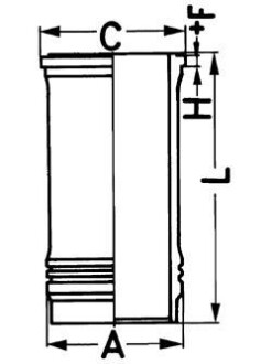 Гільза циліндра KOLBENSCHMIDT 88645110